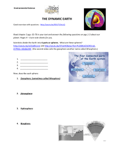 Environmental Science THE DYNAMIC EARTH Good overview with