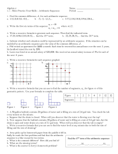 Algebra 2 Name: 1.1 – More Practice Your Skills – Arithmetic