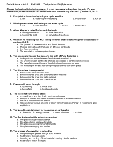 Earth Science – Quiz 2