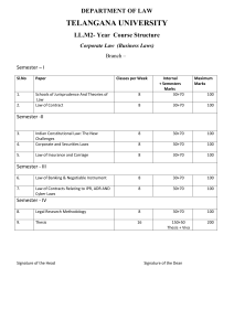 L.L.M - Telangana University