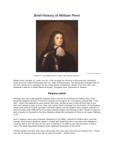 Brief History of William Penn Atwater