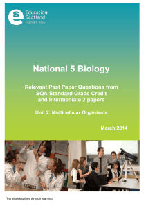 Biology-N5-Past-Paper-Questions-Multicellular