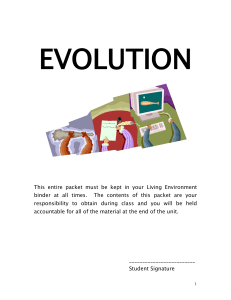 evolution - Living Environment