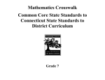CCSSM CT Grade 7 Crosswalk