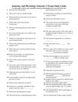 Anatomy and Physiology Semester 2 Exam Study Guide Use this