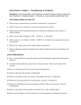 Study Guide for Chapter 1: The Beginnings of Civilization Directions