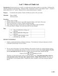 Lab 7: Moles of Chalk Lab