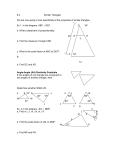 (AA) Similarity Postulate - Collingswood High School