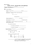 Honors Chemistry