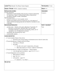 General Lesson Planning Format