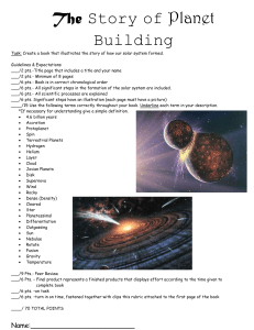 The Story of Planet Building