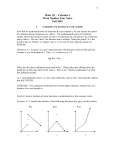 Math 111 Week Number Four Notes