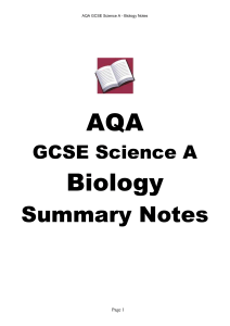 AQA GCSE Science - B..