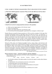 3. Read the text on the two map projections and answer the