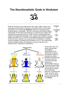 The Devotionalistic Gods in Hinduism