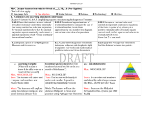 REVISED 3/30/14 Ms C. Draper lesson elements for Week of ___3
