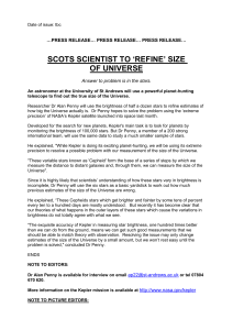 Press release - ASTRONOMY GROUP – University of St Andrews