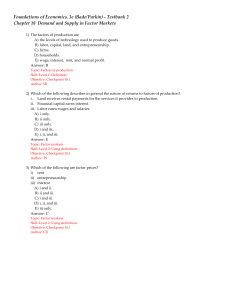 Foundations of Economics, 3e (Bade/Parkin)