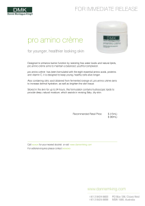 pro amino crème