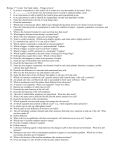 Biology Test 1 Study Guide – Things to know