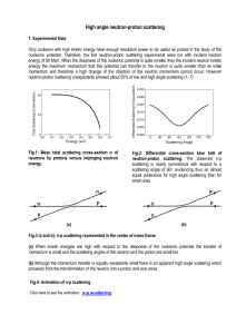 High angle neutron-proton scattering