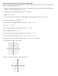 Advanced Algebra II 2nd Nine Weeks Exam Study Guide On your