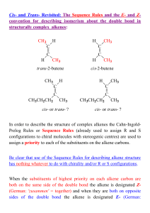 Alkenes 3 - ChemWeb (UCC)