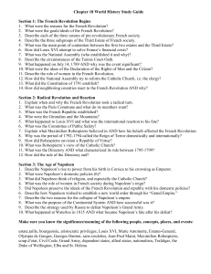 Chapter 18 World History Study Guide