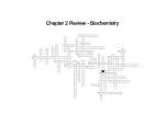 Chapter 2 Review - Biochemistry