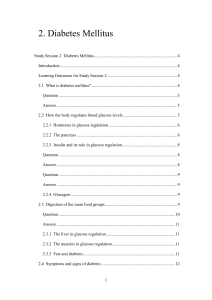 2. Diabetes Mellitus - The Open University