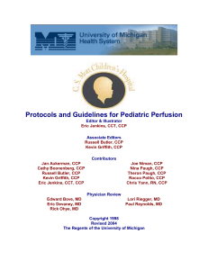 Mott - Cardiac Surgery Perfusion Protocols 2004
