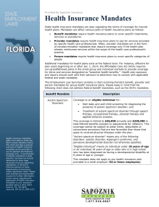 FL Insurance Mandates 052815