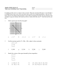 Algebra II SOL Review #3