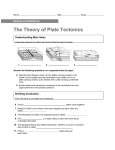 The Theory of Plate Tectonics Homework