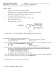 Physics Final Review Sheet Name