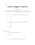 Exam I - Chemistry With BT
