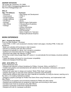 Resume as a Word Doc