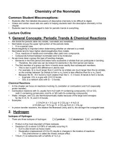 Chemistry of the Non