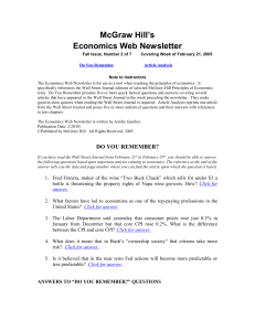 Economics Web Newsletter - McGraw Hill Higher Education