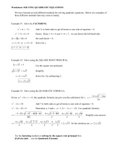 Worksheet: Section 2