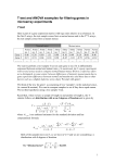 T test and ANOVA examples for filtering genes in microarray