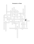 Introduction to Plants Crossword