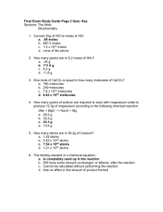 Final Exam Study Guide Page 1 Quiz
