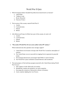 World War II Quiz - Social Studies With A Smile