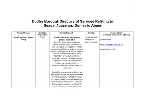 Directory of Services - Dudley Safe and Sound