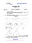 Guess Paper – 2009 Class – X Subject – Mathematics Time: 3 hrs St