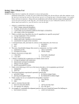 Ecology Take at Home Test