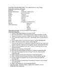 CHAPTER 18 KNOWLEDGE SHEET “The Classification of Living