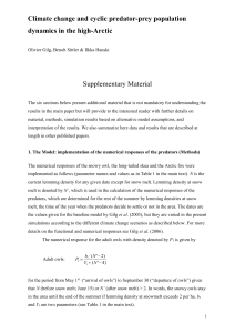 1. The Model: implementation of the numerical responses of