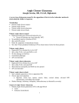 Primary Angle Closure Glaucoma